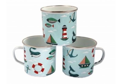 Nif-Tea Pattered Enamel Mug (9cm)